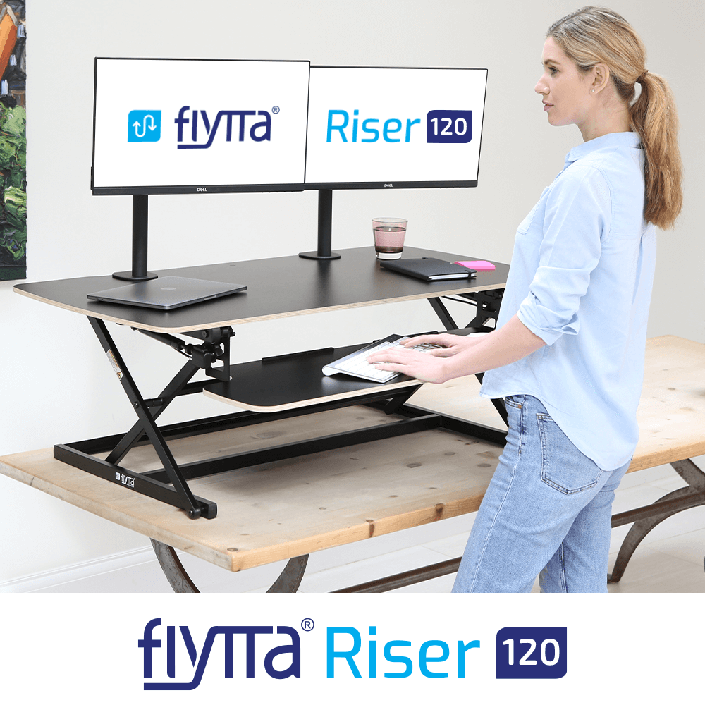 Dual Monitor Standing Desk Converters | Risers | Yo-Yo DESK®