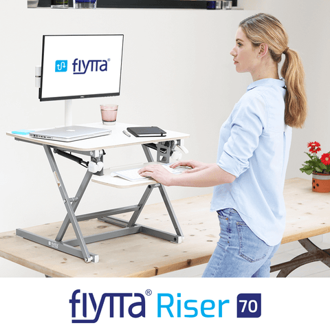 FLYTTA RISER 70 Single Monitor Standing Desk Converter