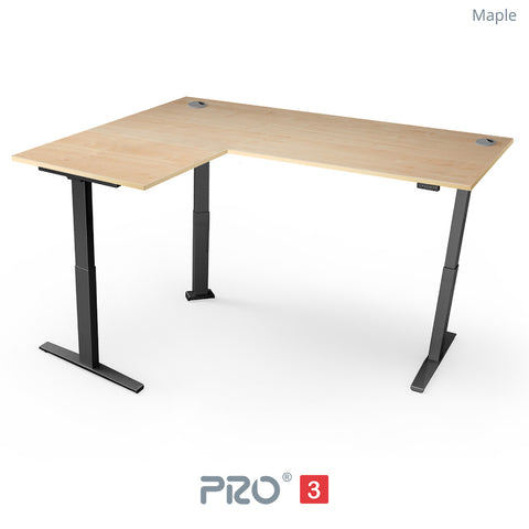 Yo-Yo DESK PRO 3 Triple Motor L-Shape Height Adjustable Standing Desk