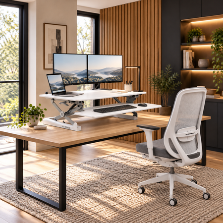 Yo-Yo DESK 90 Dual Monitor Standing Desk Converter