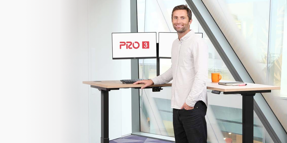 Corner desk with standing option deals