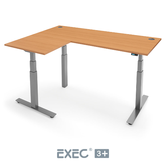 Yo-Yo DESK EXEC 3+ Triple Motor L-Shaped Height Adjustable Standing Desk