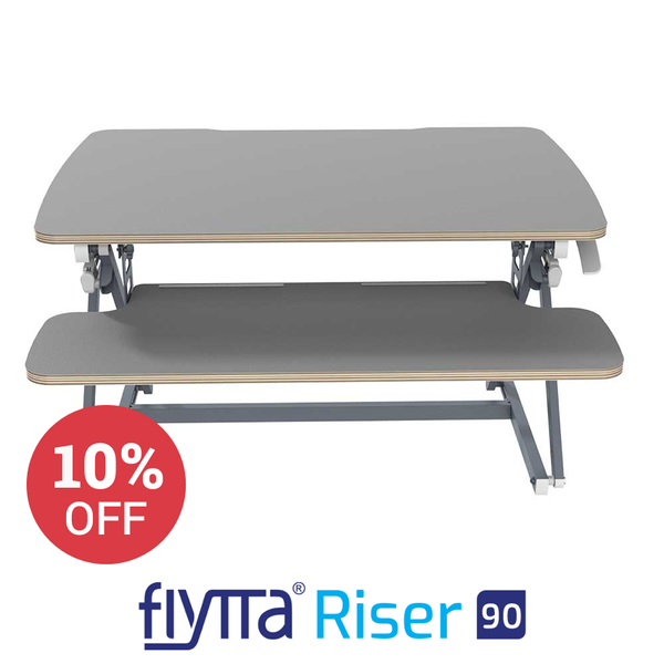 FLYTTA RISER 90 Dual Monitor Standing Desk Converter