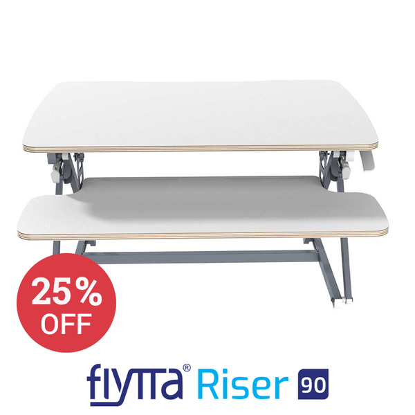 FLYTTA RISER 90 Dual Monitor Standing Desk Converter