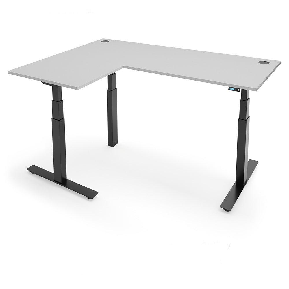 Yo-Yo DESK ALERT 3+  L-Shape SMART Standing Desk with Bluetooth Control