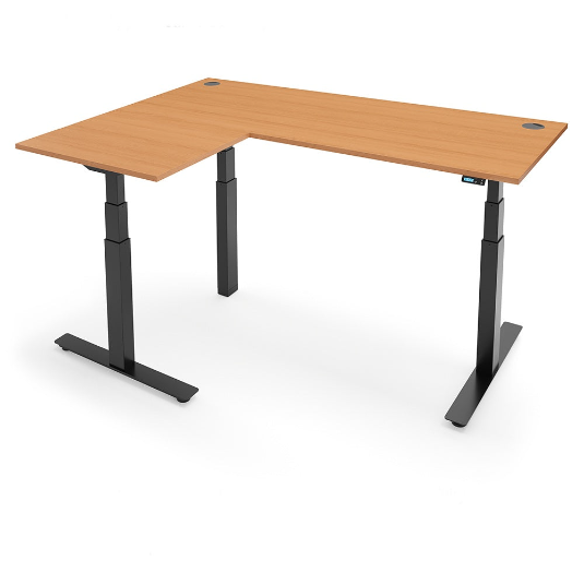 Yo-Yo DESK ALERT 3+  L-Shape SMART Standing Desk with Bluetooth Control
