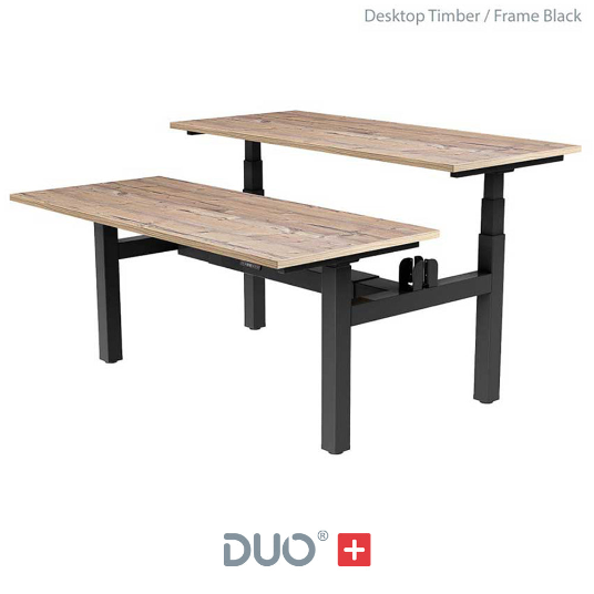 Yo-Yo DESK DUO Back-2-Back Height Adjustable Standing Desk