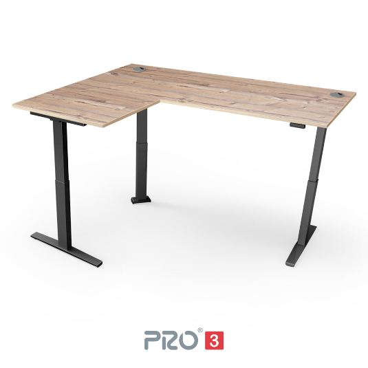 Yo-Yo DESK PRO 3 Triple Motor L-Shape Height Adjustable Standing Desk