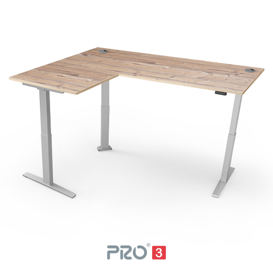 Yo-Yo DESK PRO 3 Triple Motor L-Shape Height Adjustable Standing Desk