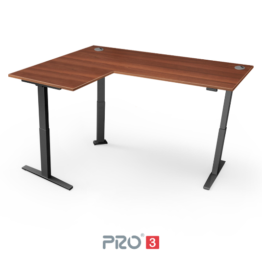 Yo-Yo DESK PRO 3 Triple Motor L-Shape Height Adjustable Standing Desk