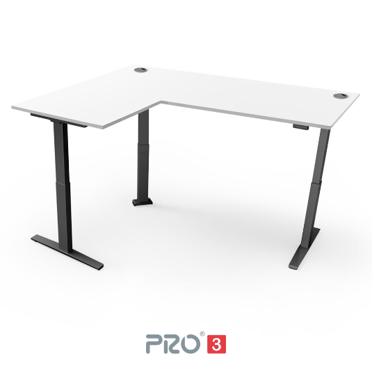 Yo-Yo DESK PRO 3 Triple Motor L-Shape Height Adjustable Standing Desk