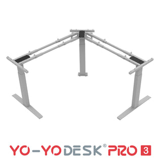 Yo-Yo DESK PRO 3 Triple Motor L-Shape Height Adjustable Standing Desk Frame_Only