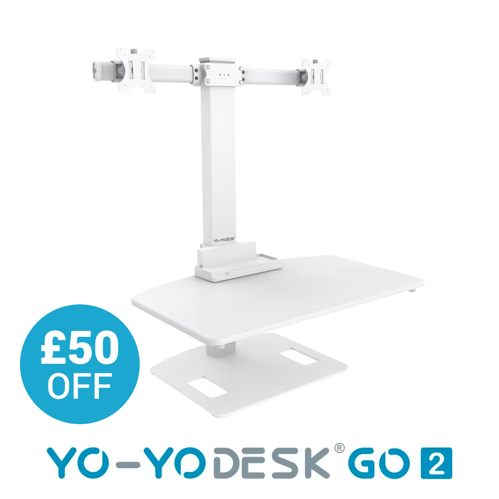 Sit stand desk with monitor deals mount