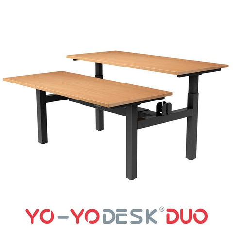Yo-Yo DESK DUO Back-2-Back Height Adjustable Standing Desk
