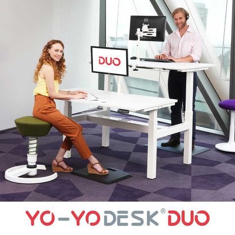 Yo-Yo DESK DUO Back-2-Back Height Adjustable Standing Desk